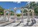 The unique and ornate architectural archways are set in a tranquil garden at 2441 Persian Dr # 53, Clearwater, FL 33763