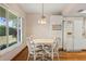 Kitchen breakfast nook with a view of the backyard at 2517 Lynx Rd # 20, Sun City Center, FL 33573