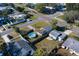 Aerial view of a residential area featuring a house with a pool and surrounding neighborhood at 2749 16Th N Ave, St Petersburg, FL 33713