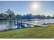 The private dock offers the perfect spot to fish or just enjoy the water at 2902 N Shoreview Pl, Tampa, FL 33602