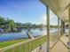 Waterfront view from the screened-in porch at 2902 N Shoreview Pl, Tampa, FL 33602