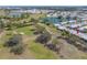 Aerial view highlighting home near lake at 4043 93Rd N Ter, Pinellas Park, FL 33782