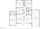 Detailed floor plan featuring a studio, multiple bedrooms, bathrooms, a living room, kitchen, and garage at 4414 W Paris St, Tampa, FL 33614