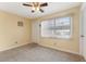 Dining area showcasing a large window, tile floor and light yellow walls at 5246 81St N St # 6, St Petersburg, FL 33709