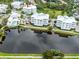 An aerial view of the community buildings near the water at 7611 34Th W Ave # 303, Bradenton, FL 34209