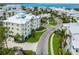 An aerial view shows the location near the beautiful waterfront at 7611 34Th W Ave # 303, Bradenton, FL 34209