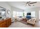 Cozy living room featuring comfortable seating, large windows, and modern decor at 7611 34Th W Ave # 303, Bradenton, FL 34209