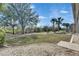 Expansive backyard featuring mature trees and lush greenery, perfect for outdoor activities at 1004 Regal Manor Way, Sun City Center, FL 33573