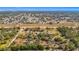 A wide aerial shot showcases the landscape, highlighting the property's location near both trees and a community at 13386 Taylor St, Brooksville, FL 34613