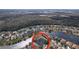 Aerial view of the house and surrounding neighborhood at 26848 Shoregrass Dr, Wesley Chapel, FL 33544