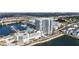 High-rise building near marina, offering water and city views at 5120 Marina Way # 14002, Tampa, FL 33611