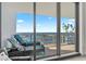 Serene balcony with comfortable seating and water views at 5120 Marina Way # 14002, Tampa, FL 33611