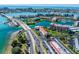 Aerial view showcasing the community's waterfront location and surrounding area at 7400 Sun Island S Dr # 207, South Pasadena, FL 33707