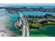 Aerial view of waterfront community and bridge at 7400 Sun Island S Dr # 207, South Pasadena, FL 33707