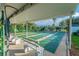 Enjoyable outdoor shuffleboard courts with covered seating at 7400 Sun Island S Dr # 207, South Pasadena, FL 33707