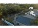 Tranquil backyard featuring solar panels and a waterway view at 746 31St Ne Ave, St Petersburg, FL 33704