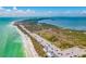 Beautiful coastal community showcasing a sandy beach, ample parking, and lush green spaces at 860 Virginia St # 303, Dunedin, FL 34698