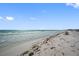 Beautiful sandy beach with gentle waves lapping the shore, perfect for relaxation and recreation at 860 Virginia St # 303, Dunedin, FL 34698