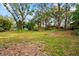 Large backyard showcasing mature trees at 8730 143Rd N St, Seminole, FL 33776