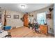 Home office featuring wood desk and built-in wooden wardrobe at 905 Linn Harbor Ct, Tarpon Springs, FL 34689