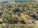 Aerial view of home, pool and mature landscaping set amongst trees and lush greenery at 9445 Preston Rd, Brooksville, FL 34601