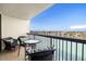 Private balcony with water views, perfect for relaxing at 9495 Blind Pass Rd # 605, St Pete Beach, FL 33706