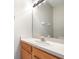 Bathroom features a vanity with a sink and a large mirror above it at 12704 Country Brook Ln, Tampa, FL 33625