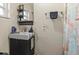 Bathroom with a large mirror and a white sink at 1560 Bel Keene Dr, Clearwater, FL 33756