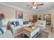 Cozy living room with plush seating, a stylish coffee table, and elegant decor at 1560 Bel Keene Dr, Clearwater, FL 33756
