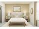Serene bedroom with a neutral color palette and elegant decor at 18429 Serene Lake Loop, Lutz, FL 33548