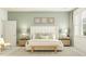 Bright bedroom with plush bed, stylish decor, and ample natural light at 18429 Serene Lake Loop, Lutz, FL 33548