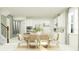 Bright dining area with a kitchen view and stylish decor at 18429 Serene Lake Loop, Lutz, FL 33548