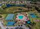 Community amenities including pool, tennis, and basketball courts at 4448 Havelocke Dr, Land O Lakes, FL 34638