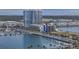Expansive waterfront view of modern property including marina and surrounding residential area at 5120 Marina Way # 6603, Tampa, FL 33611