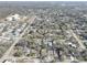 An aerial view of the neighborhood highlighting homes and streets at 6532 30Th N St, St Petersburg, FL 33702