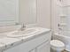 Modern bathroom featuring a marble countertop and shower-tub combination at 17259 Whiskey Creek Trl, Parrish, FL 34219