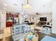 Spacious dining area that opens up to the kitchen and living room areas in an open floorplan at 1805 Abbey Trace Dr, Dover, FL 33527