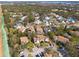 Residential neighborhood featuring single-Gathering homes and lush landscaping near a lake at 2105 Clover Hill Rd, Palm Harbor, FL 34683