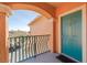 Unit balcony overlooking the parking area and community at 2722 Via Tivoli # 430A, Clearwater, FL 33764