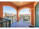 Community balcony overlooking the community and parking area at 2722 Via Tivoli # 430A, Clearwater, FL 33764