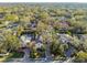 Aerial view of the neighborhood showcasing the lush greenery and residential homes at 4610 W Browning Ave, Tampa, FL 33629