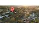 Excellent aerial view of the area, showcasing convenient street access and a well-established neighborhood with mature trees at 6326 22Nd N Ave, St Petersburg, FL 33710