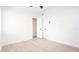 A bright bedroom featuring white walls and trim, hardwood floors, and a modern ceiling fan at 6326 22Nd N Ave, St Petersburg, FL 33710