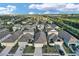 Beautiful aerial view of the neighborhood showcasing the properties, streets, and trees at 724 Winterside Dr, Apollo Beach, FL 33572