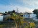 Landscaped backyard featuring a screened lanai and a well-maintained lawn at 8139 38Th N Ave, St Petersburg, FL 33710