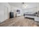 Large bedroom with wood flooring, two closets, and vaulted ceiling at 9318 Heritage Oak Ct, Tampa, FL 33647