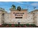 Attractive community sign at Carriage Pointe; a deed-restricted and no soliciting neighborhood at 12018 Gillingham Harbor Ln, Gibsonton, FL 33534