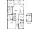 Detailed floor plan showcasing the layout of the home, including room dimensions and key features at 18005 Tavernside Trl, Lakewood Ranch, FL 34211