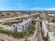 High-angle view of condo building next to a highway in an urban environment and clear blue skies at 201 W Laurel St # 909, Tampa, FL 33602