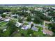 Neighborhood aerial view with lush green trees and single-Gathering homes at 2522 W North St, Tampa, FL 33614